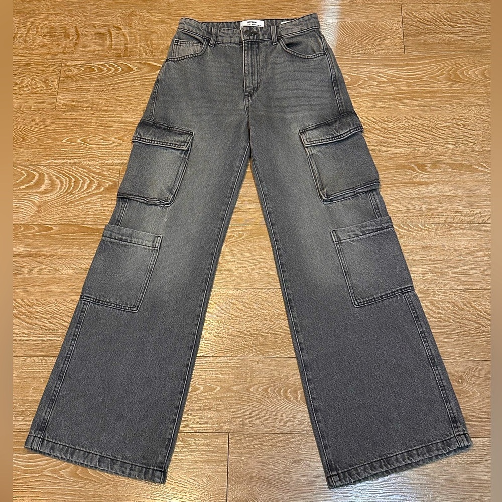 Cotton-On Black Cargo Jeans